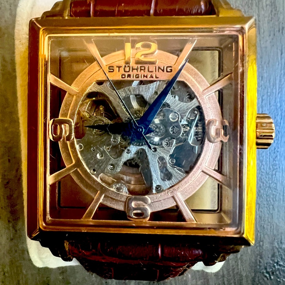 Stuhrling Original perpetual movement rose gold colored Watch
